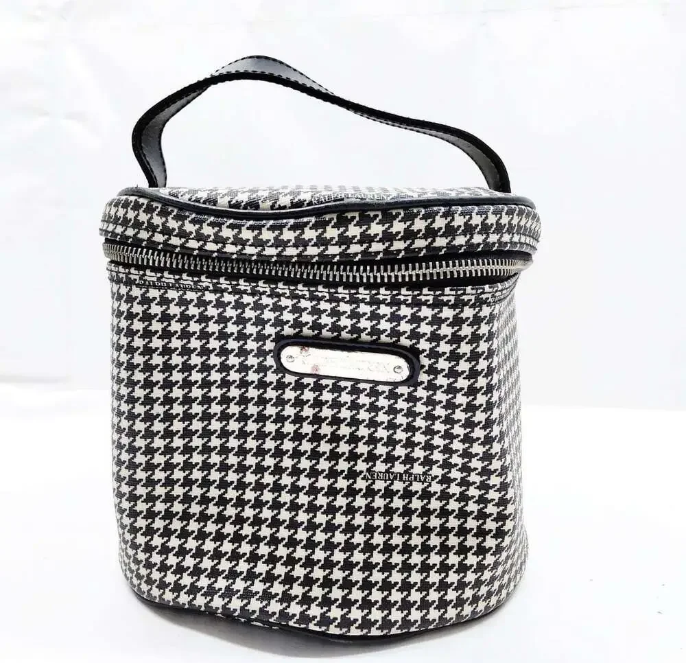 Ralph Lauren Houndstooth Cosmetic Bag